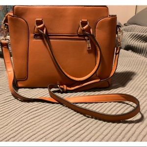 Brown Large Tote Bag Purse with Straps and Handles